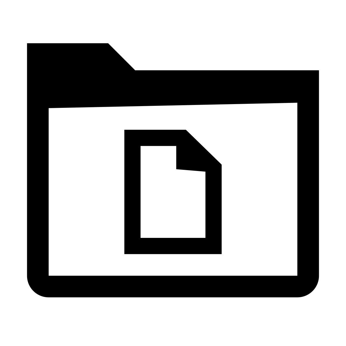 glyph neue style cartella documenti icon