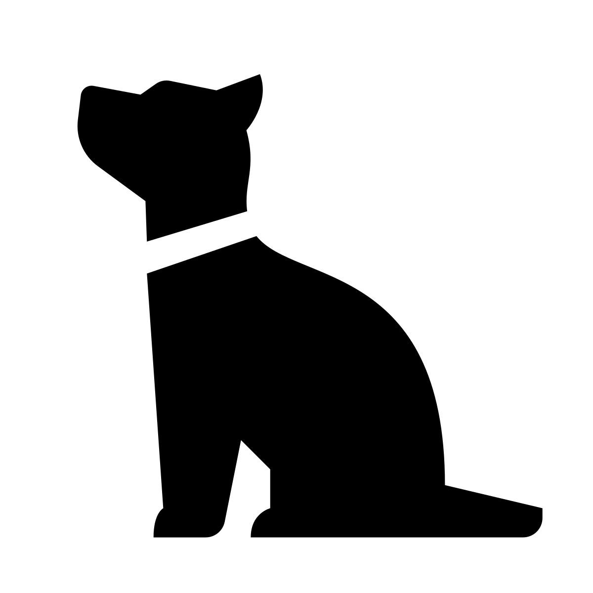 glyph neue style cane seduto icon