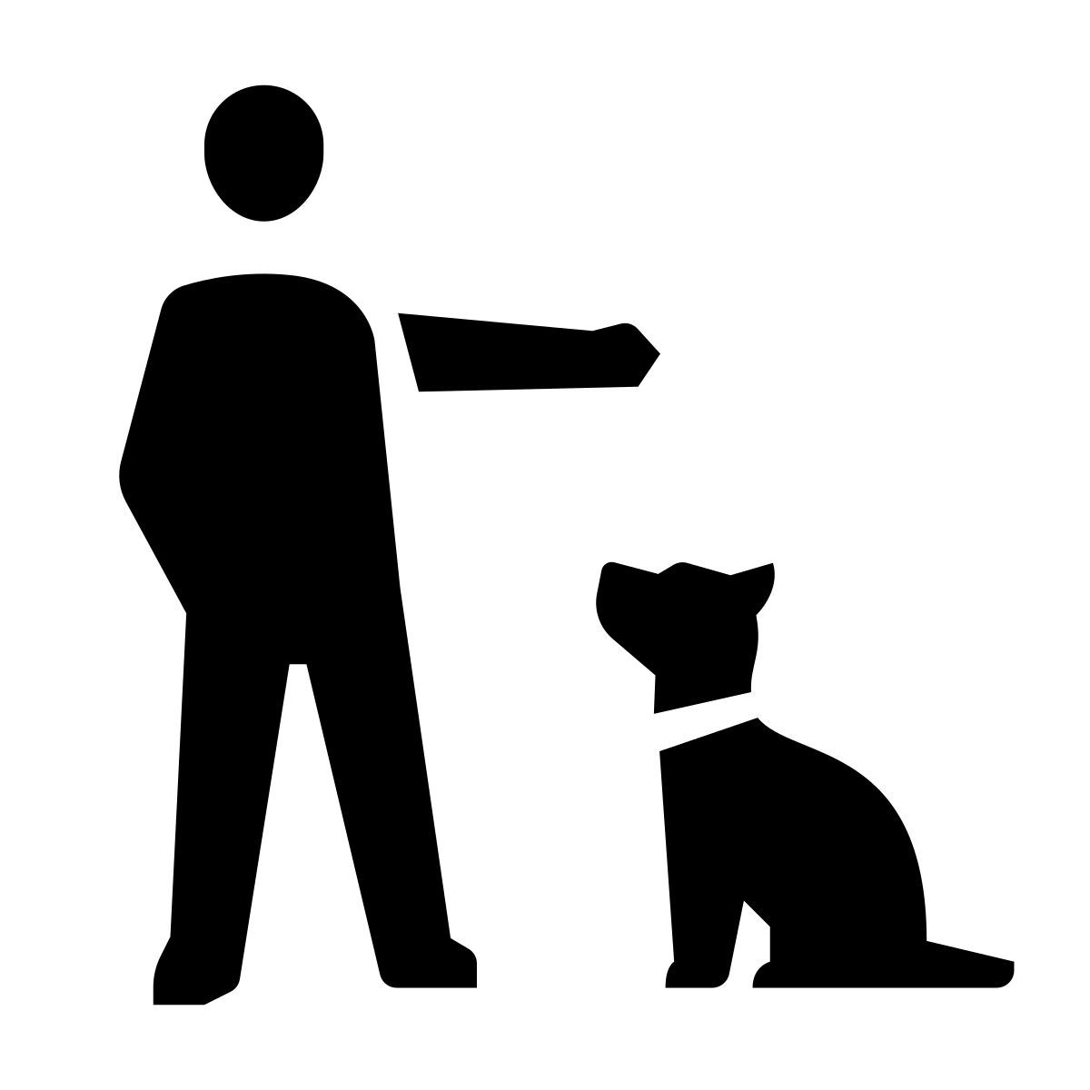 glyph neue style 犬の訓練 icon