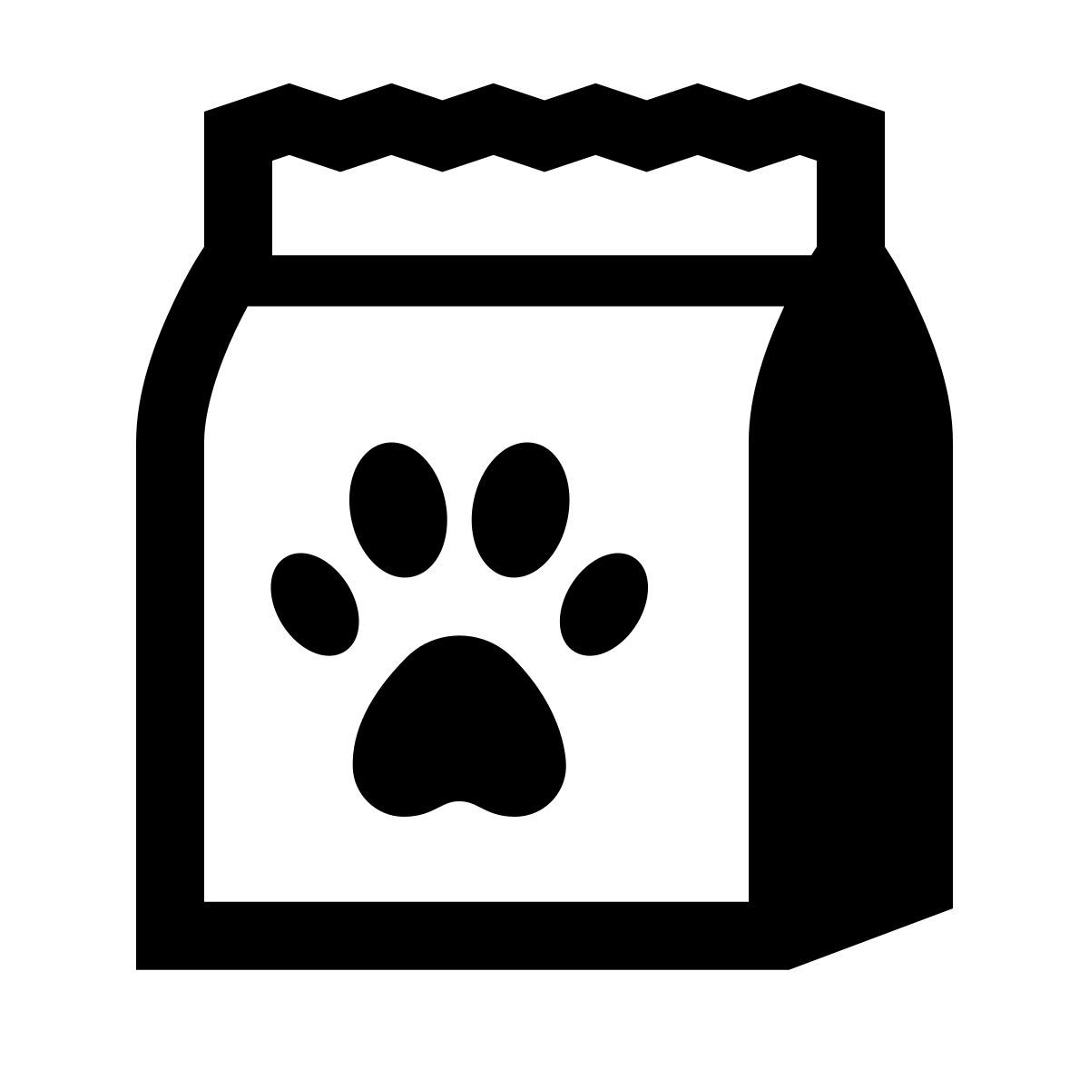 glyph neue style doggy bag icon