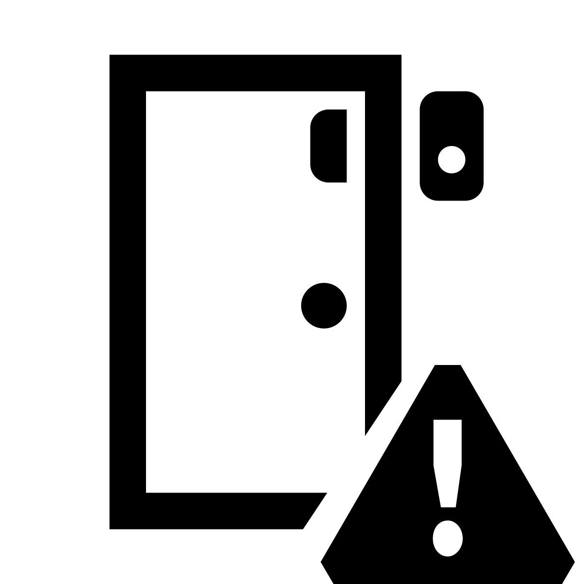 glyph neue style türsensorfehler icon
