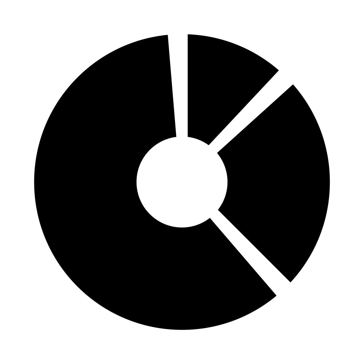 glyph neue style graphique camembert icon