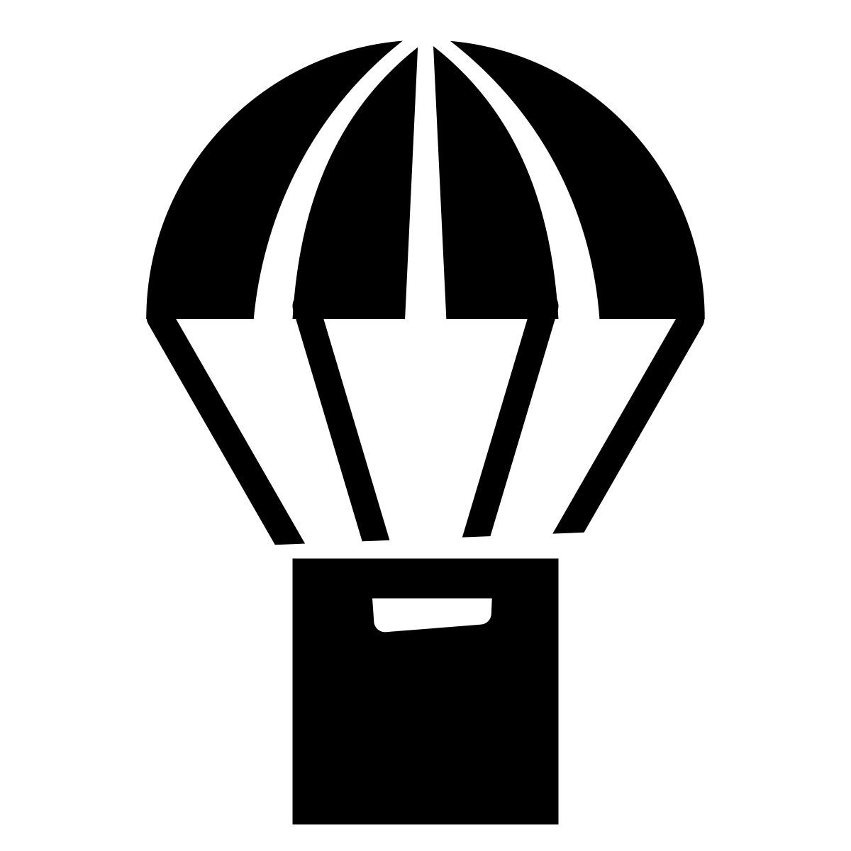 glyph neue style envío de la gota icon