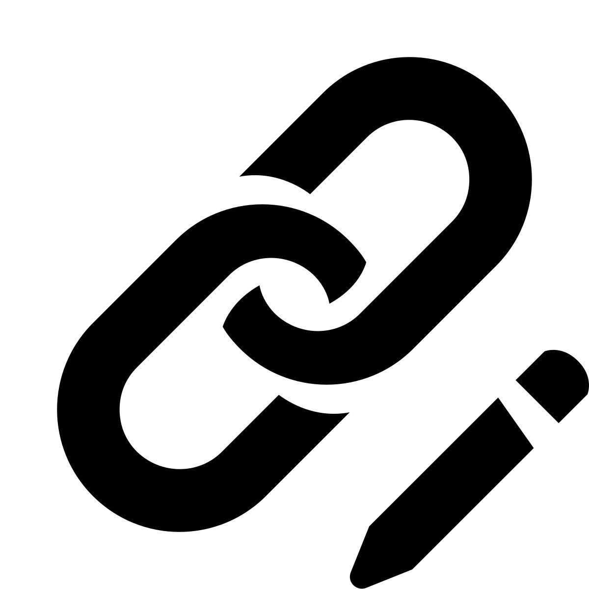 glyph neue style modifica collegamento icon