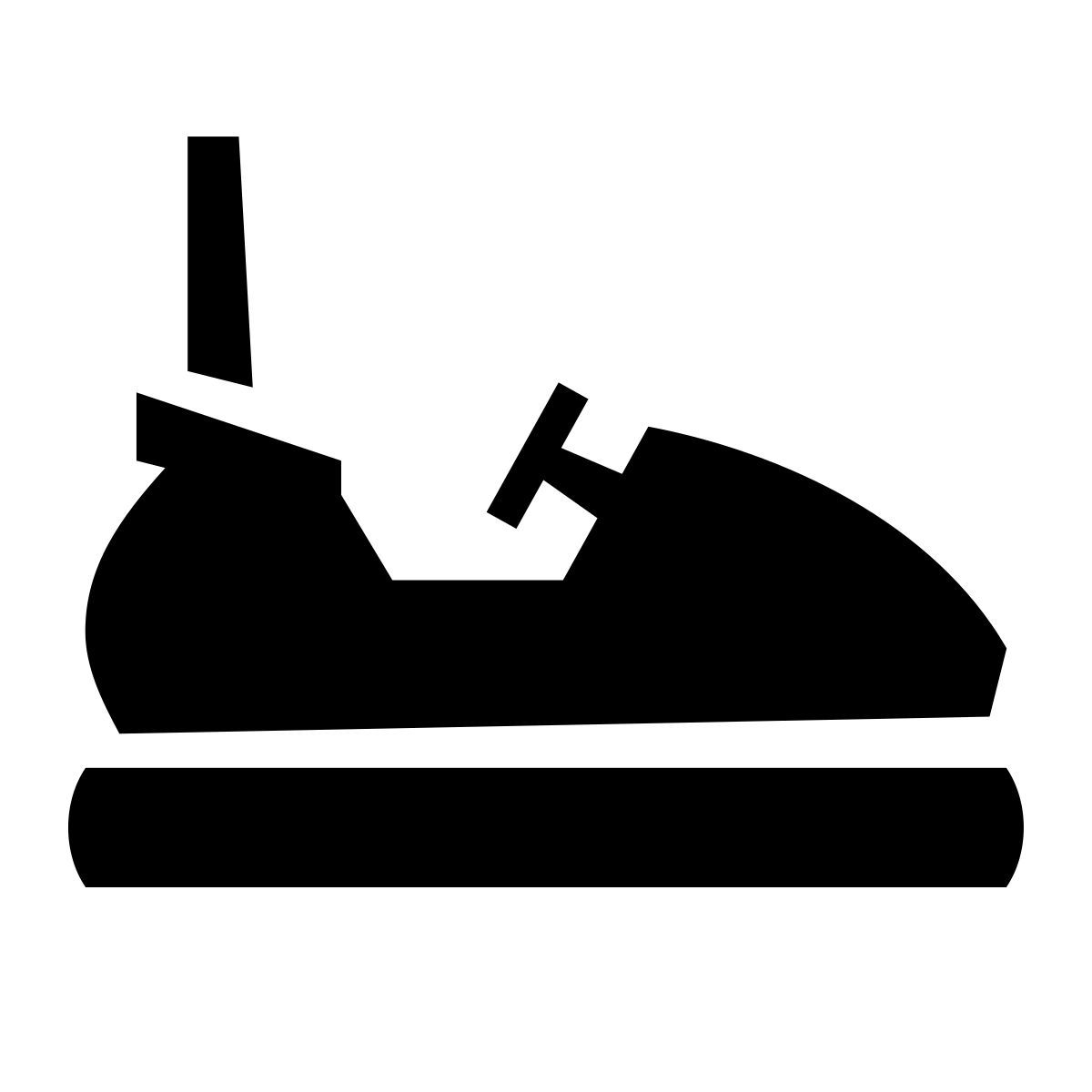 glyph neue style bumper car icon