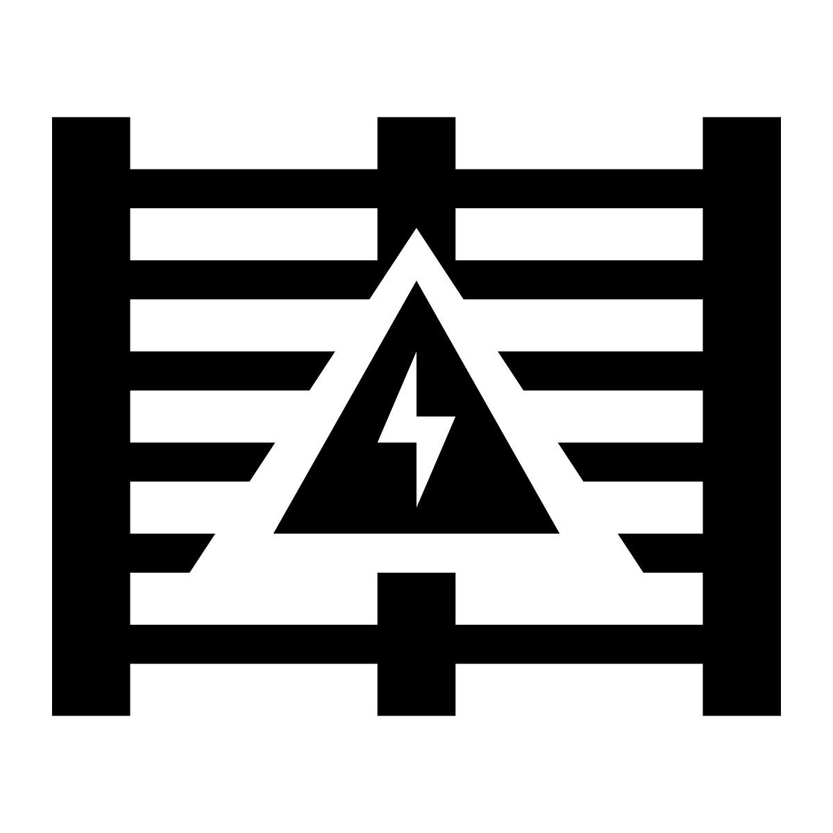 glyph neue style recinto elettrico icon