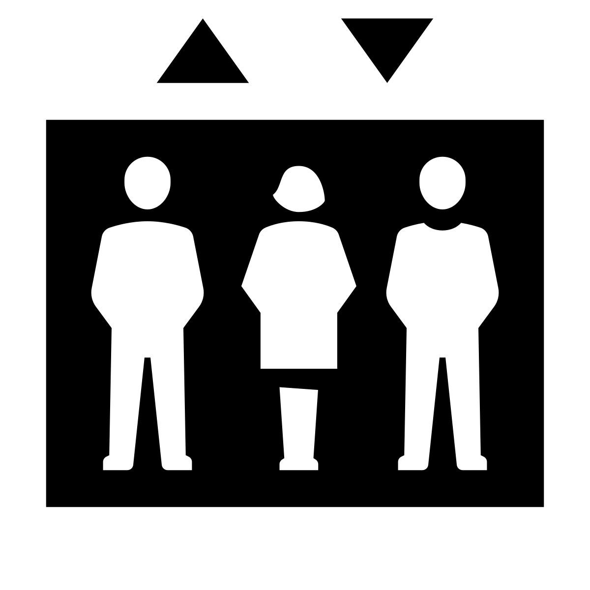 glyph neue style ascensor icon