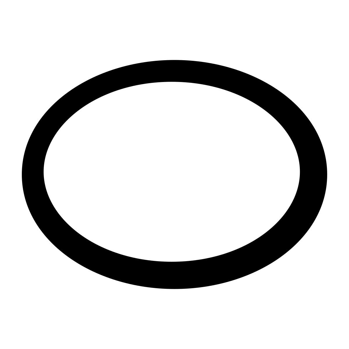 glyph neue style oval icon