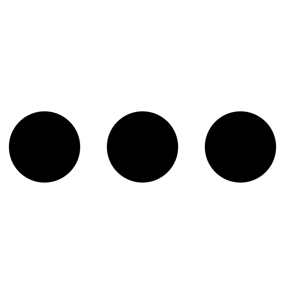 glyph neue style points de suspension icon