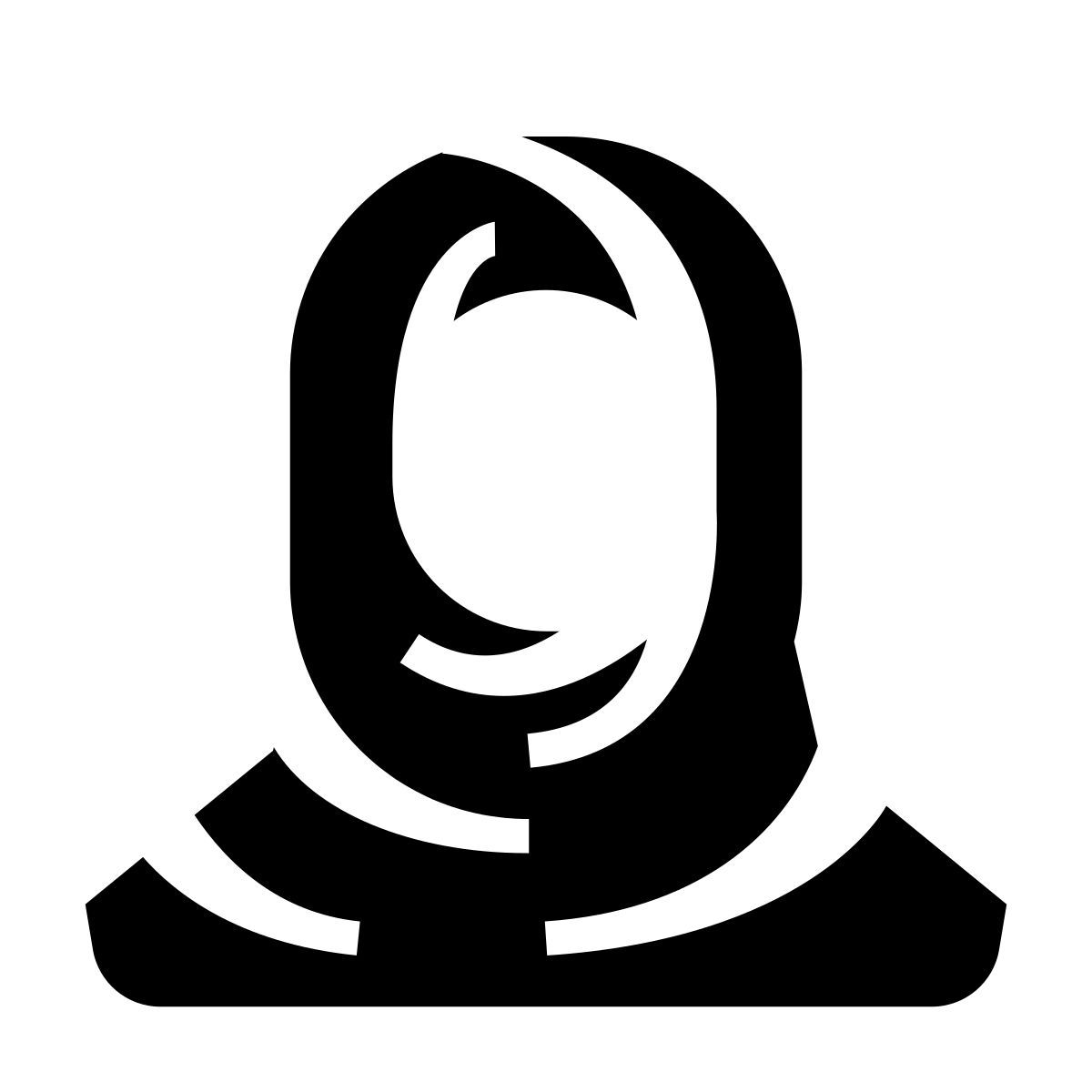 glyph neue style kopfbedeckung icon