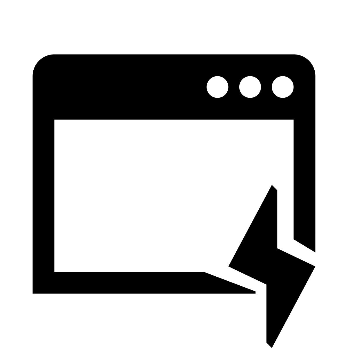glyph neue style energy window icon