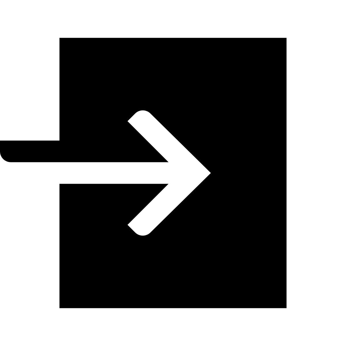 glyph neue style entrar icon