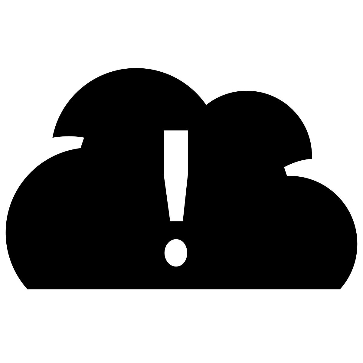glyph neue style cloud fehler icon