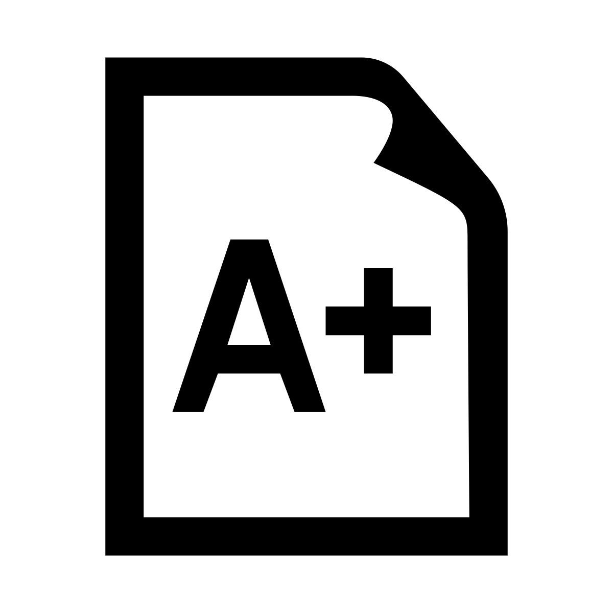 glyph neue style exam icon