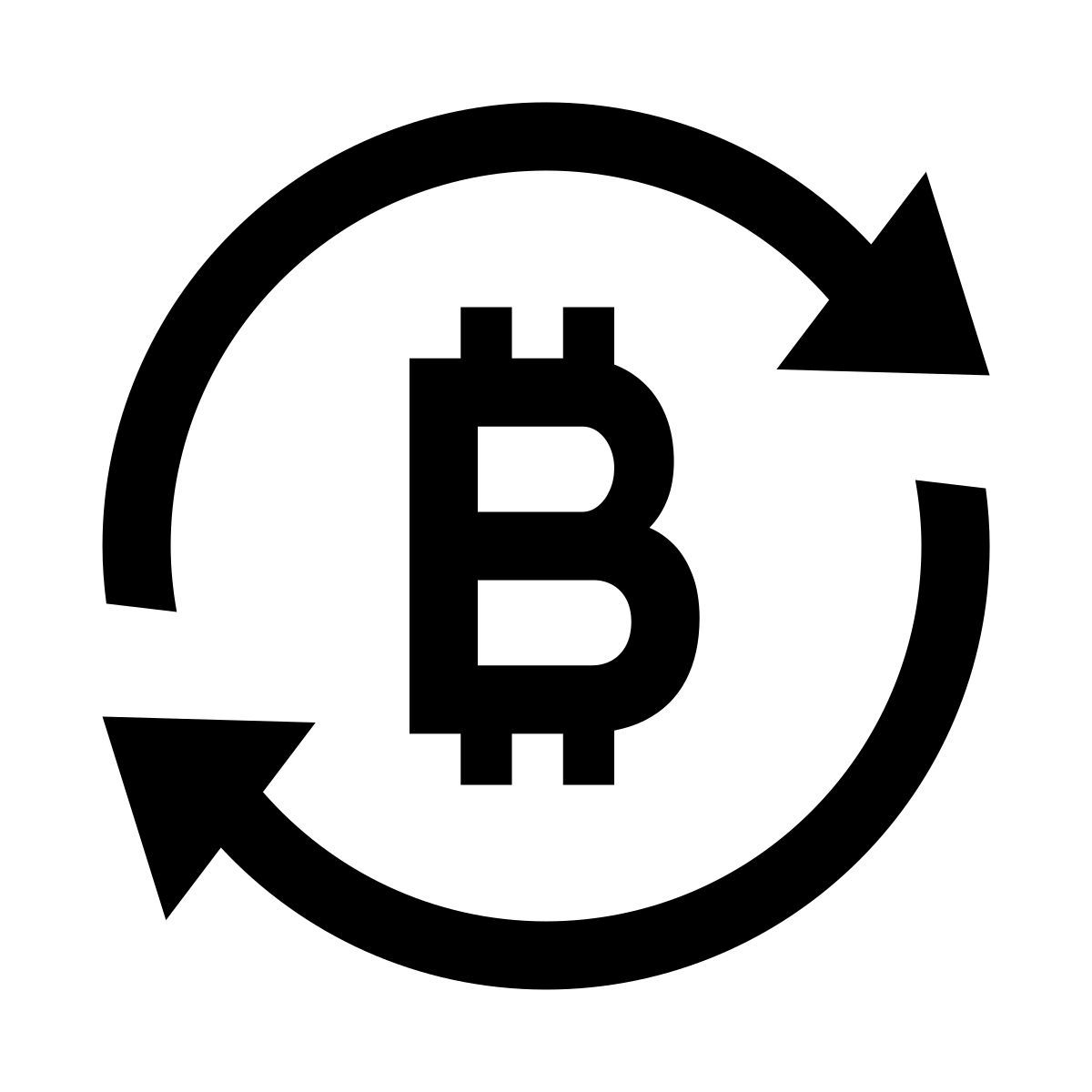 glyph neue style exchange bitcoin icon
