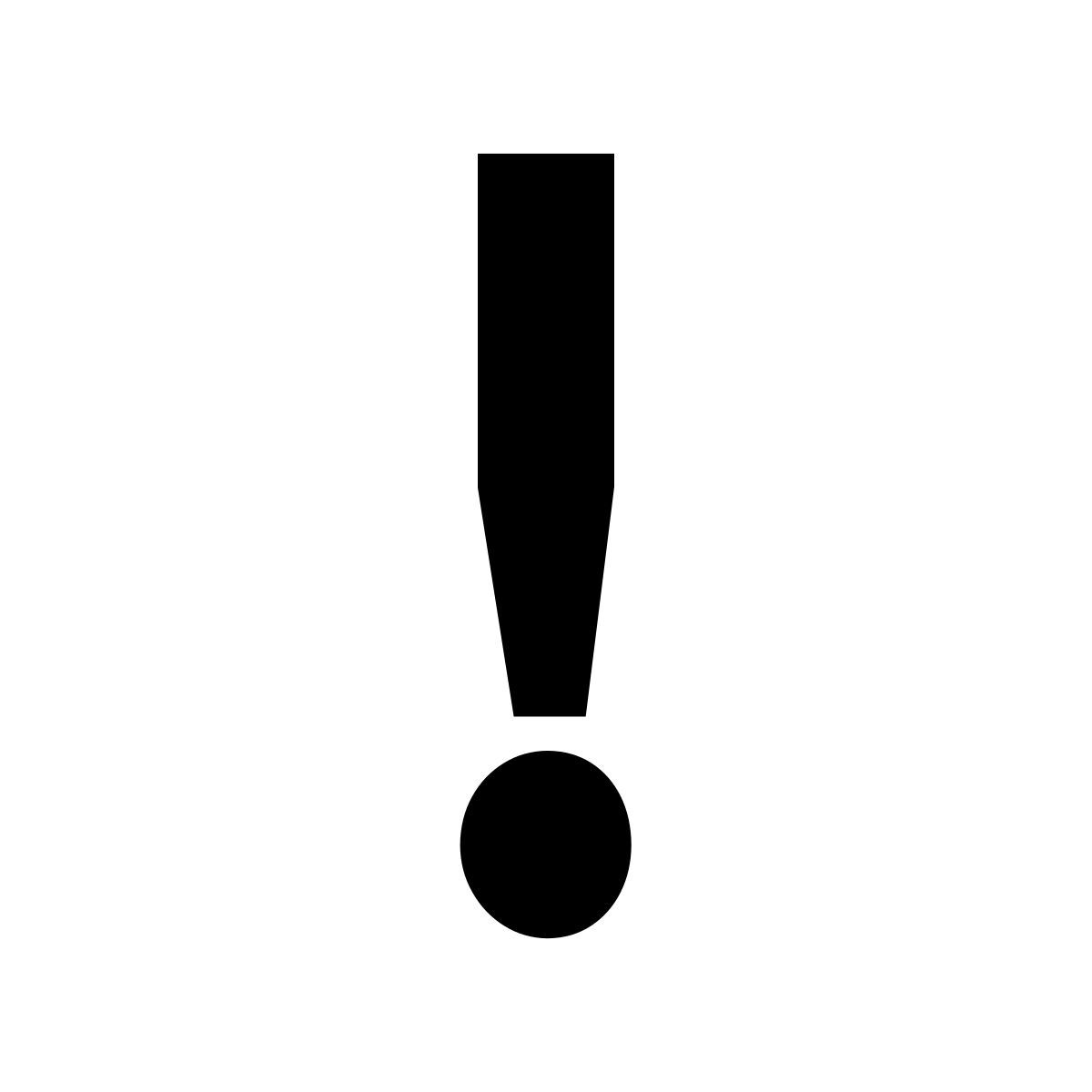 glyph neue style 感叹号 icon
