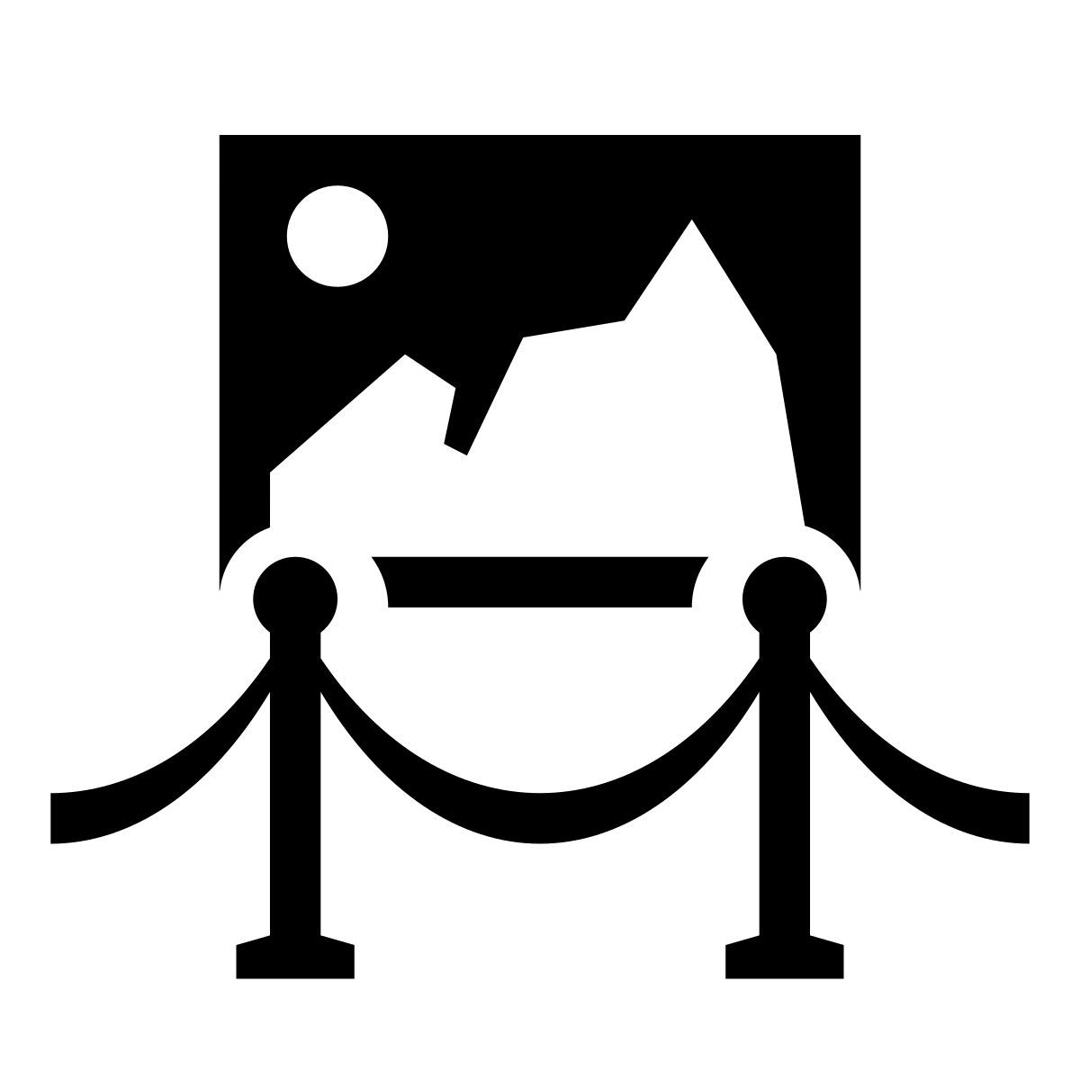 glyph neue style exposição icon