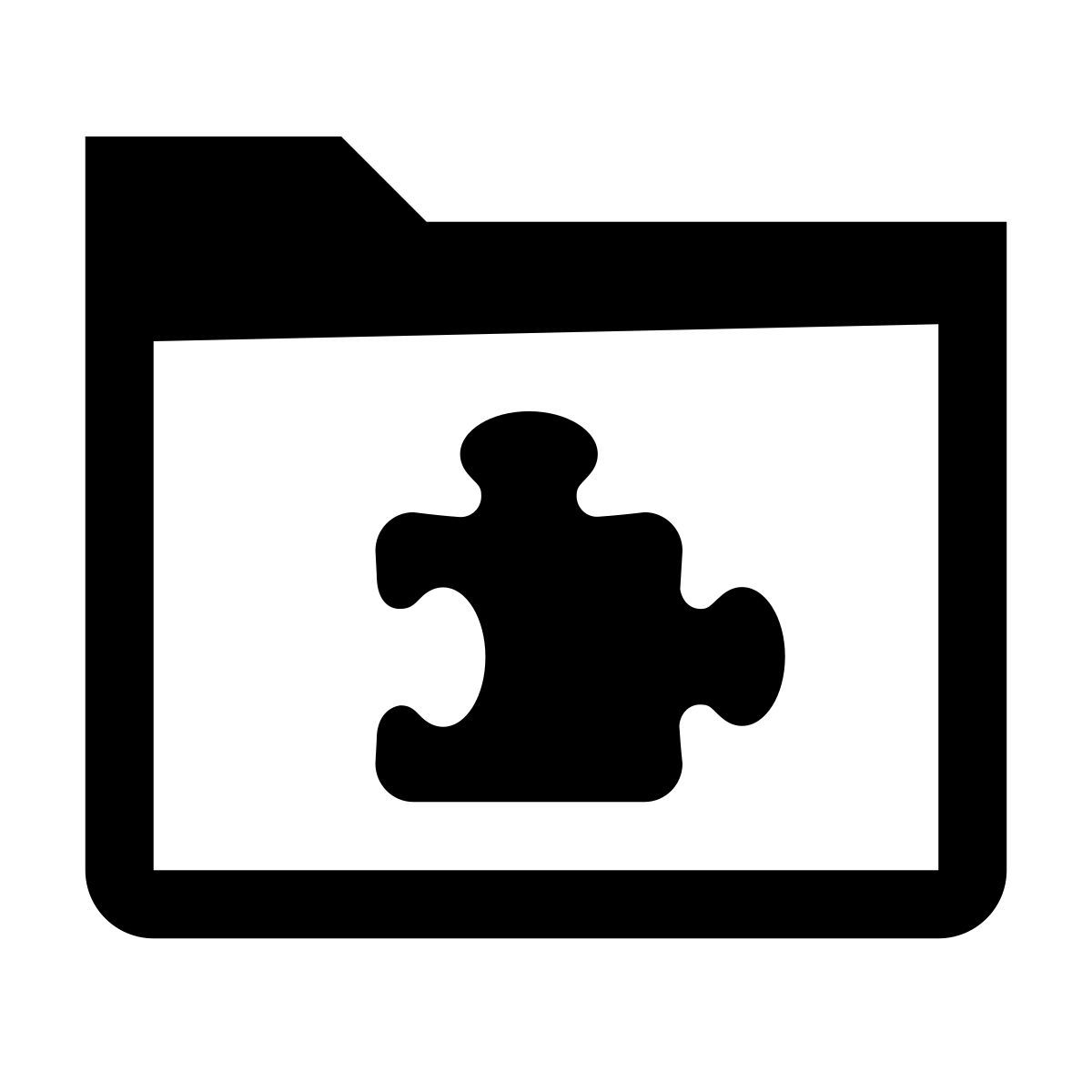 glyph neue style extensions folder icon