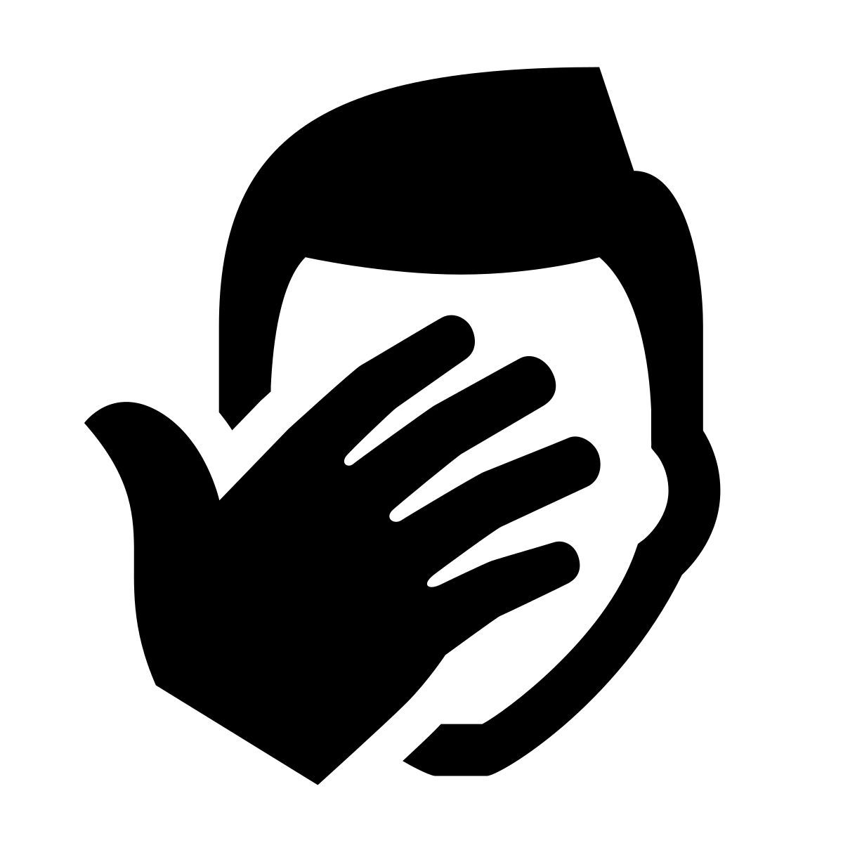 glyph neue style фейспалм icon