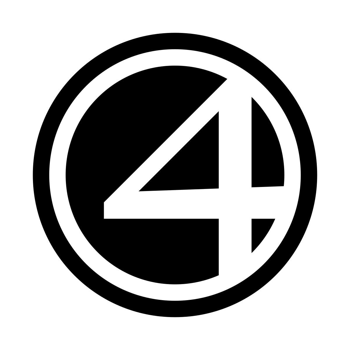 glyph neue style fantastici quattro icon
