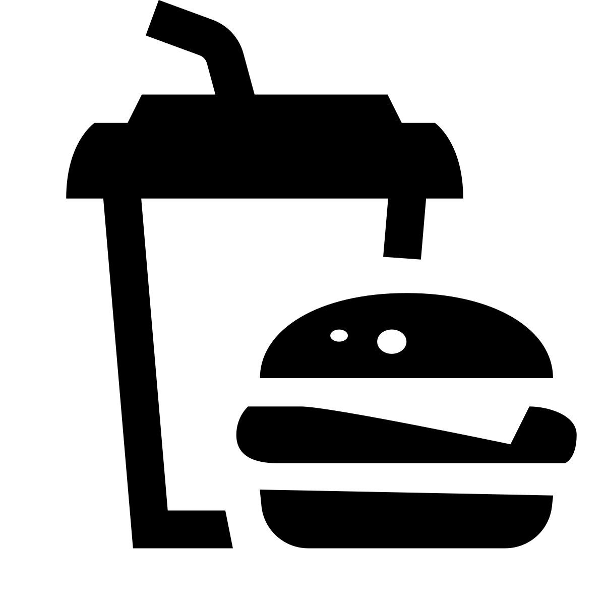 glyph neue style 패스트 푸드 icon