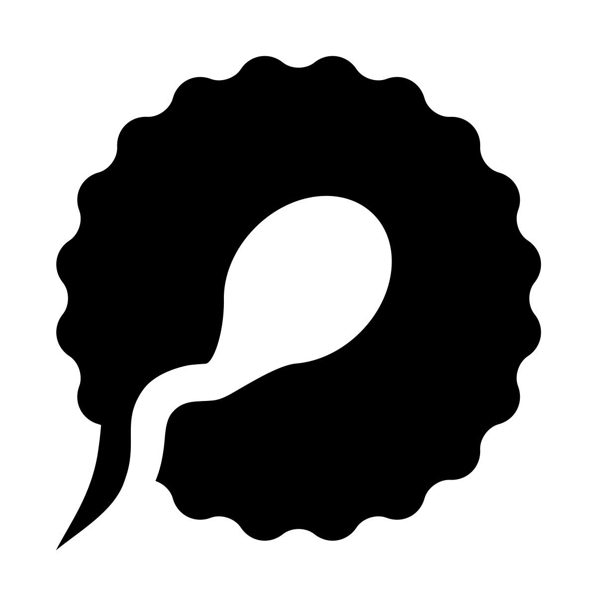 glyph neue style fertilization icon