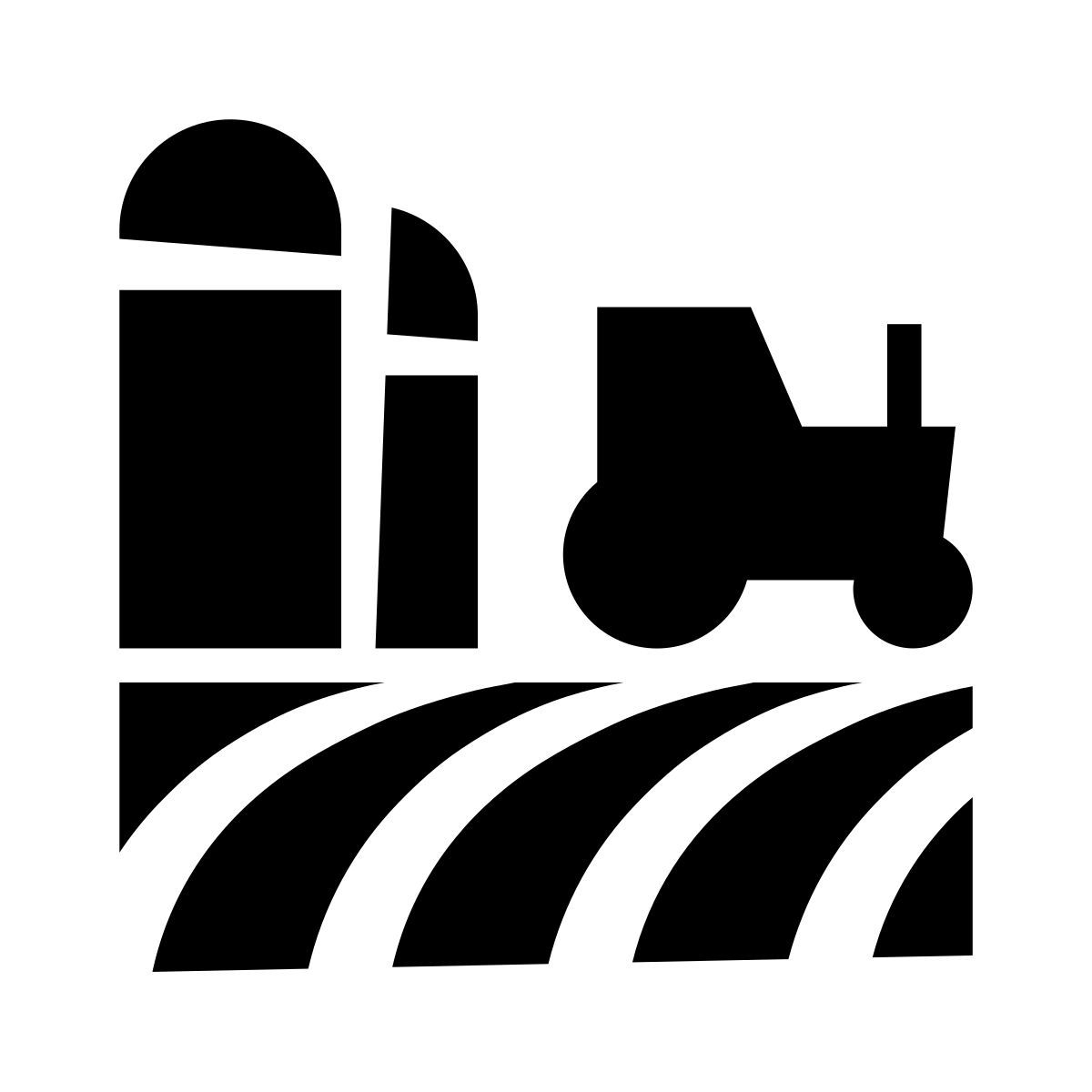 glyph neue style campo e trator icon