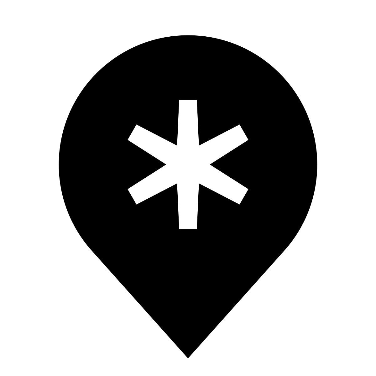 glyph neue style местоположение больницы icon