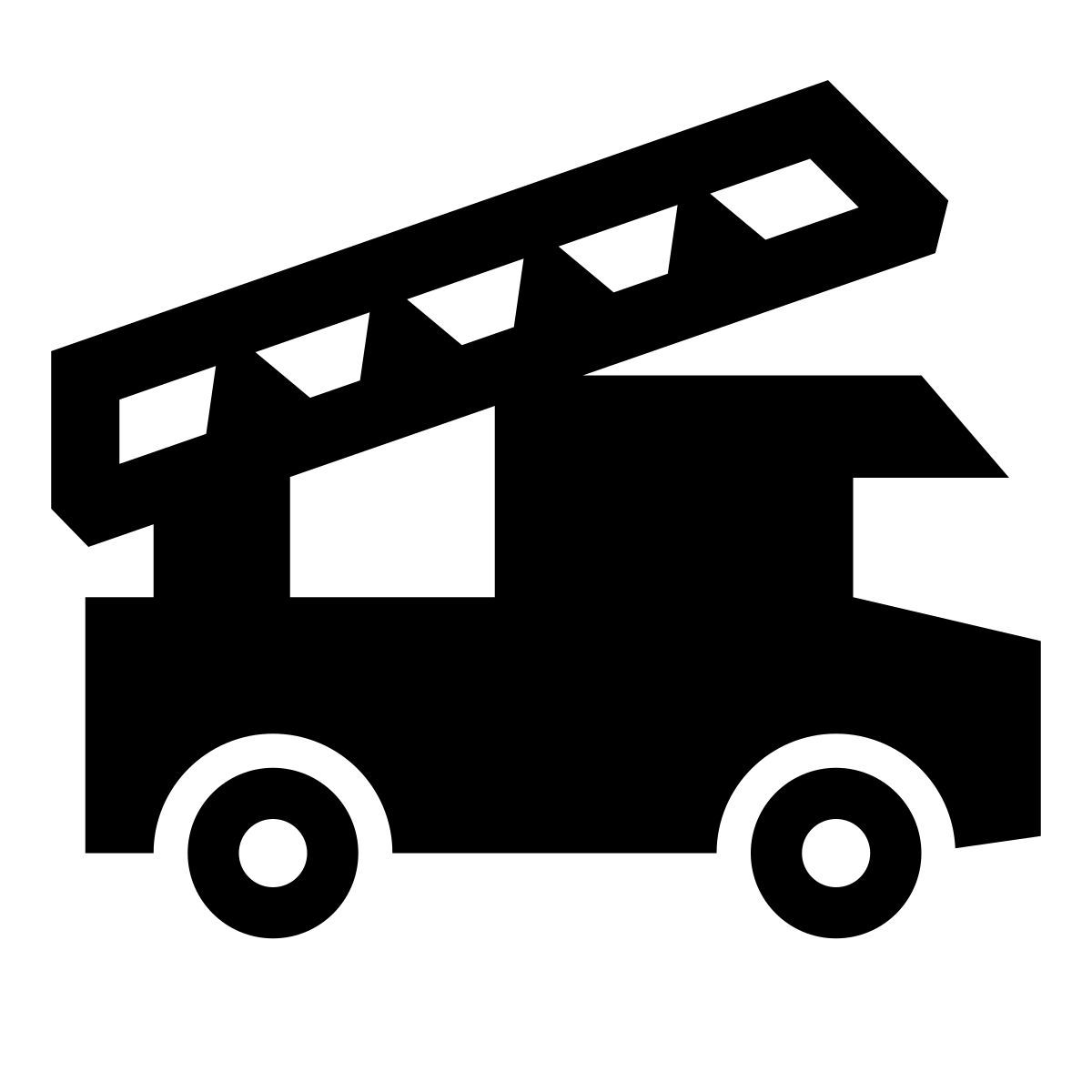 glyph neue style camion dei pompieri icon