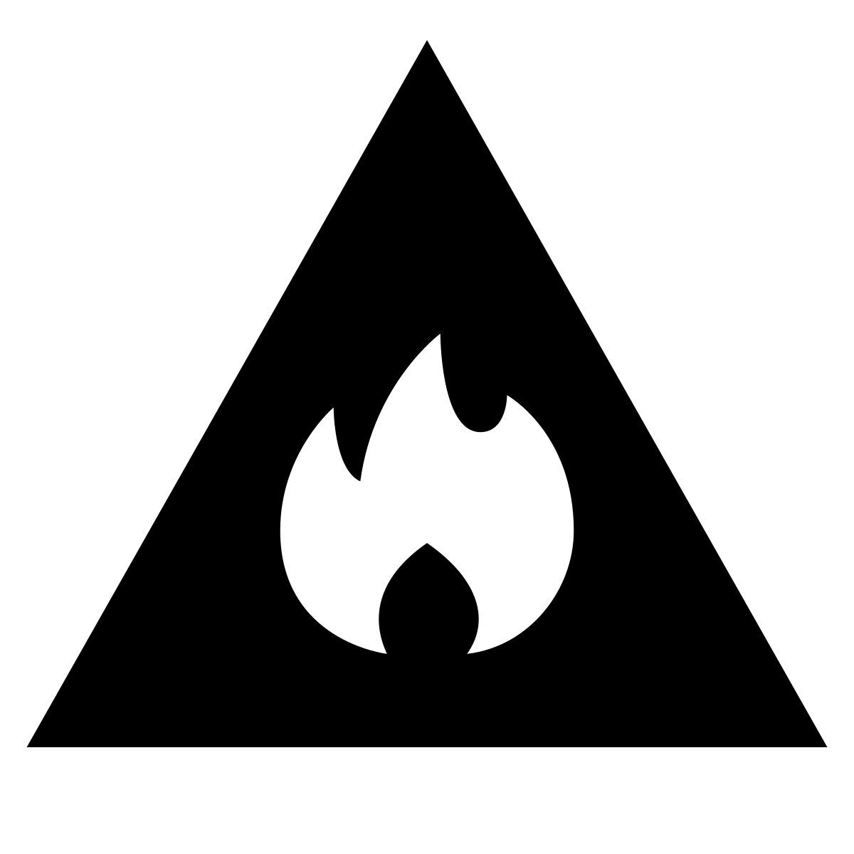 glyph neue style infiammabile icon
