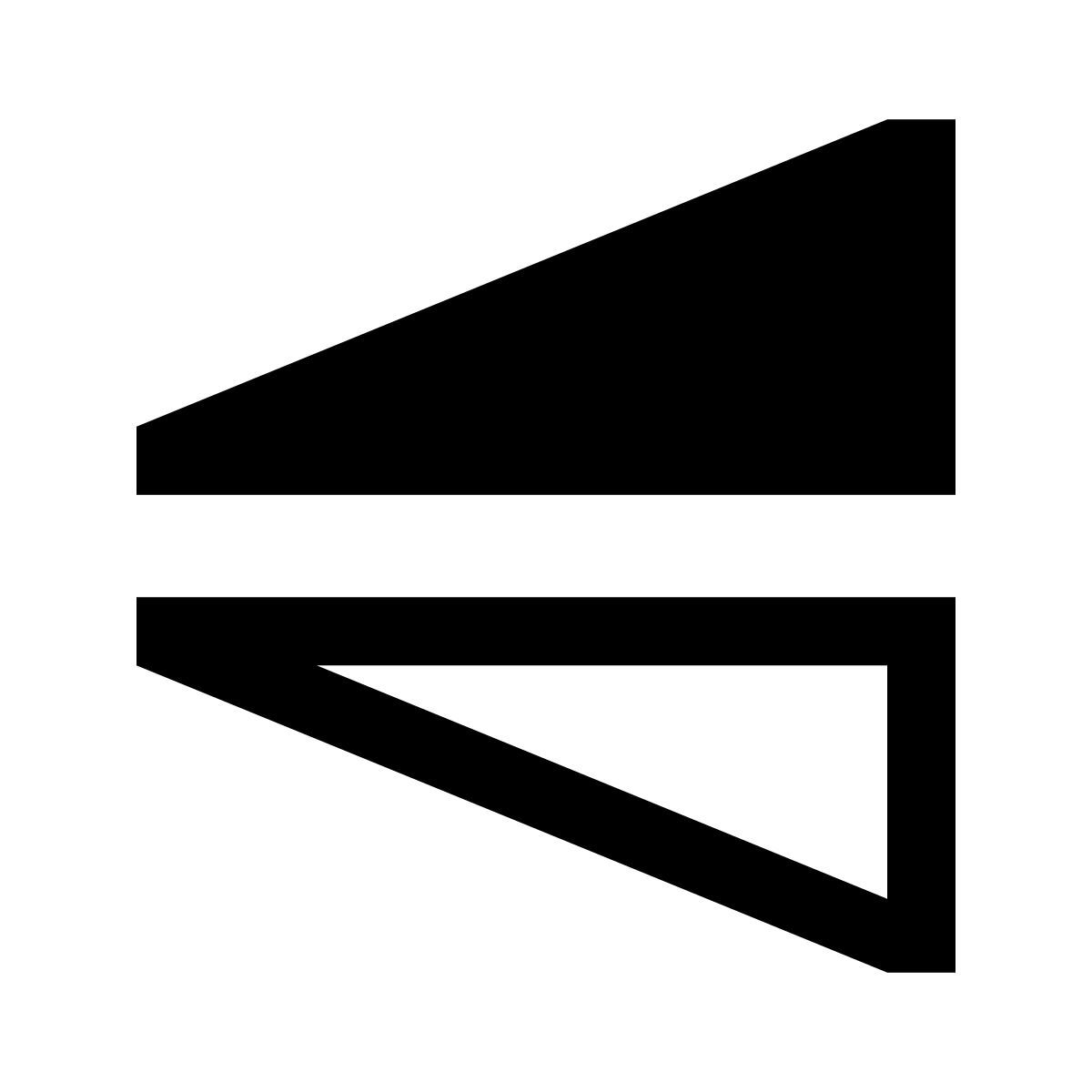glyph neue style voltear horizontal icon