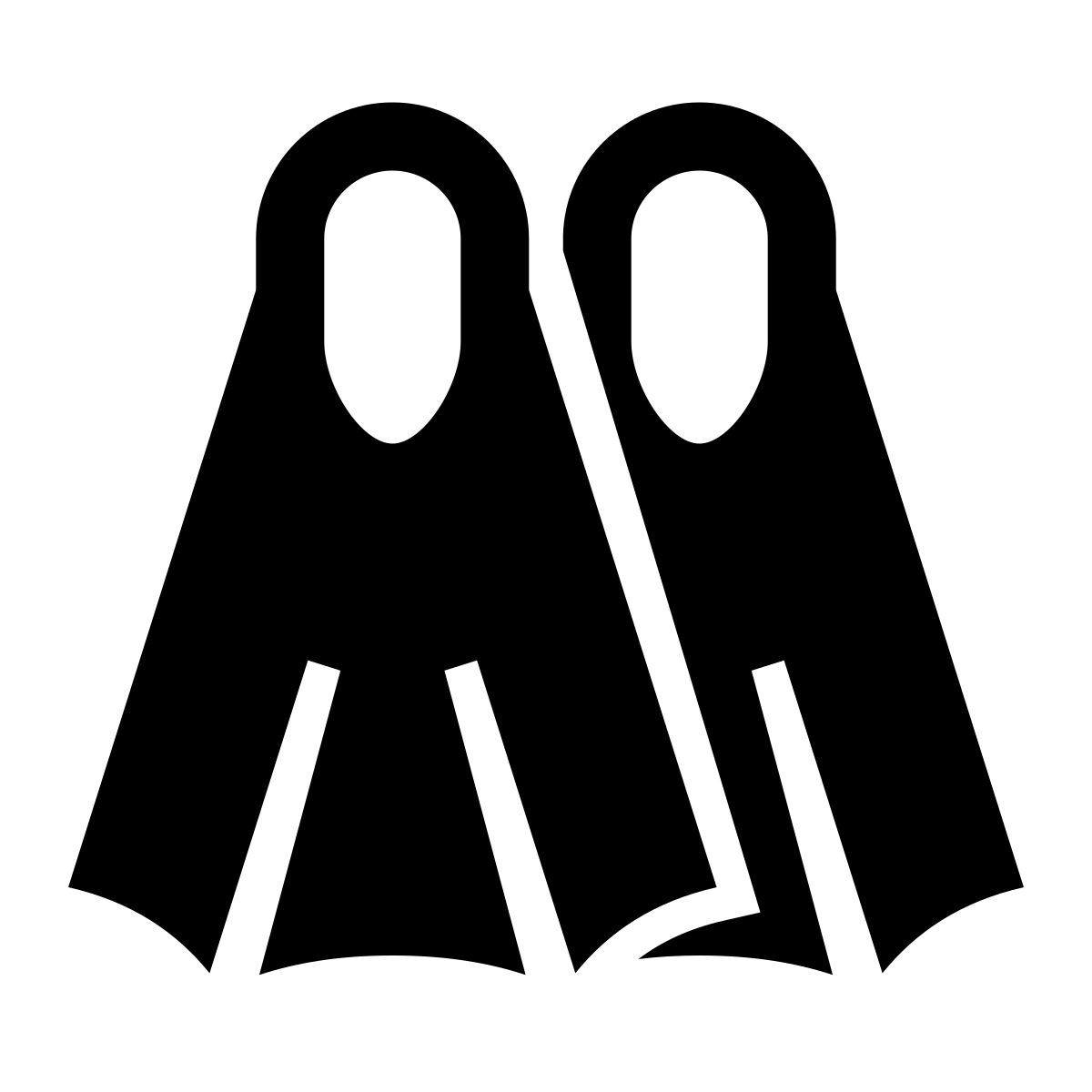 glyph neue style flippers icon