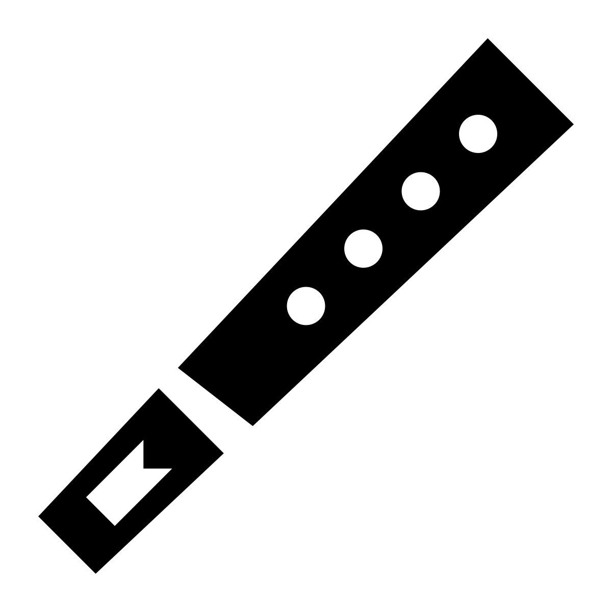 glyph neue style flûte icon