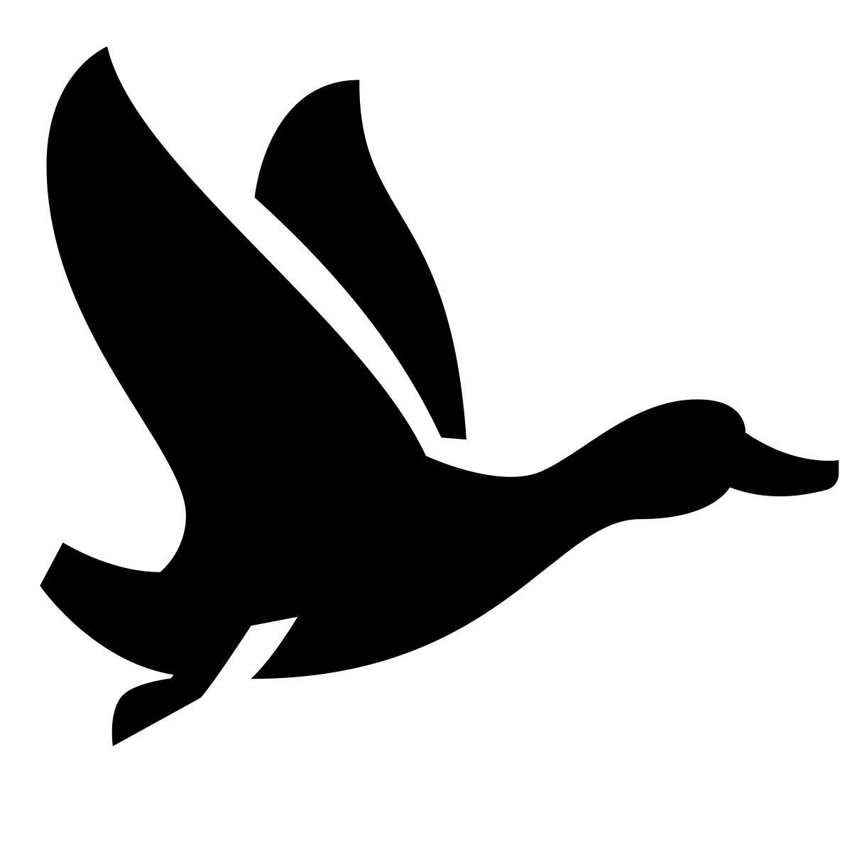 glyph neue style canard volant icon