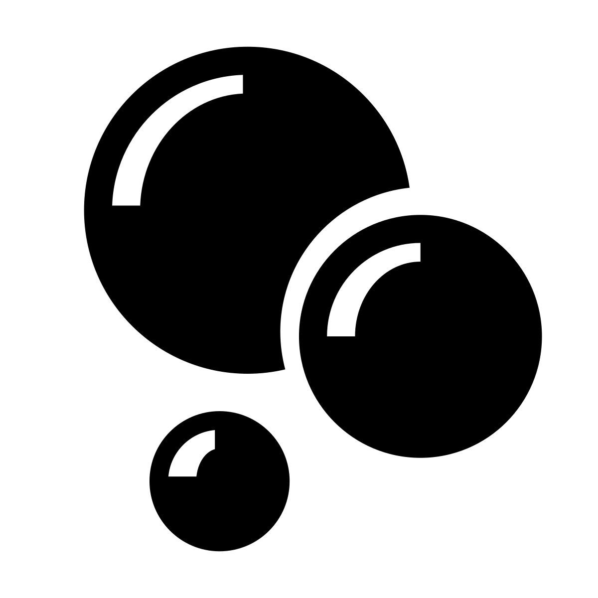 glyph neue style 거품 거품 icon