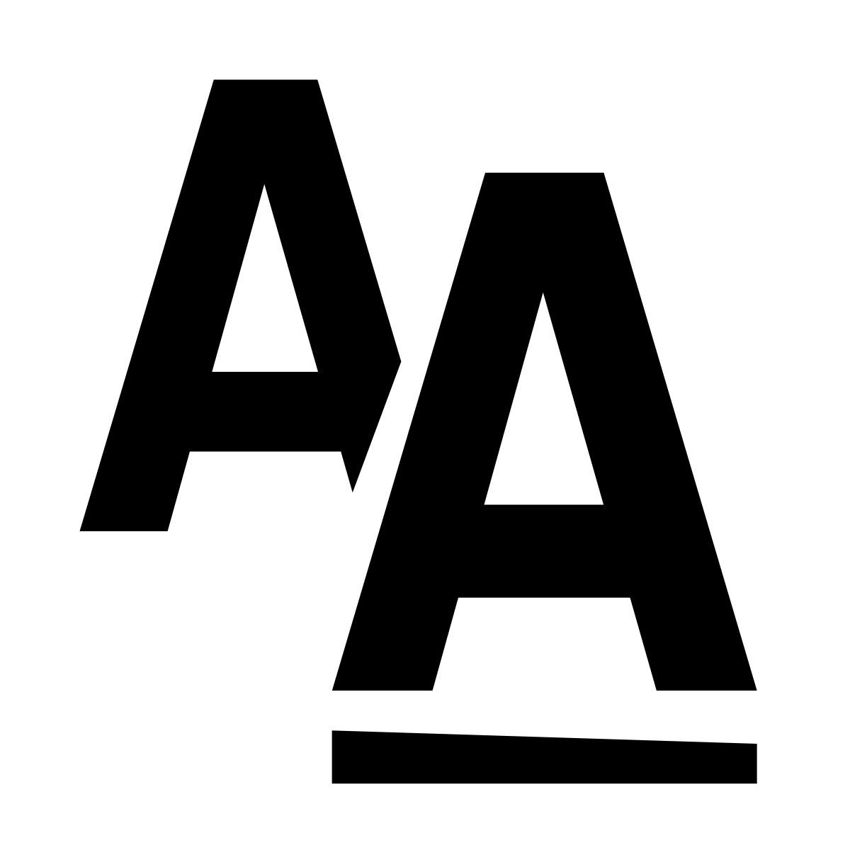glyph neue style formato de estilo de fuente icon