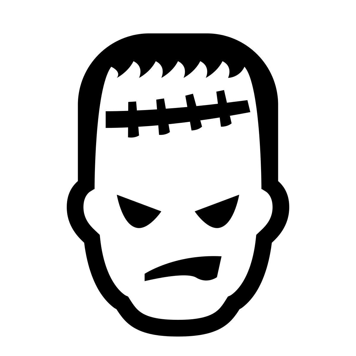 glyph neue style чудовище франкенштейна icon