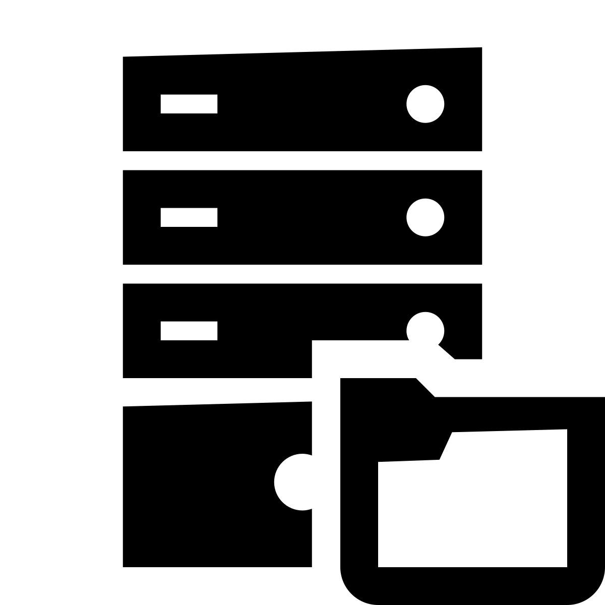 glyph neue style servidor ftp icon