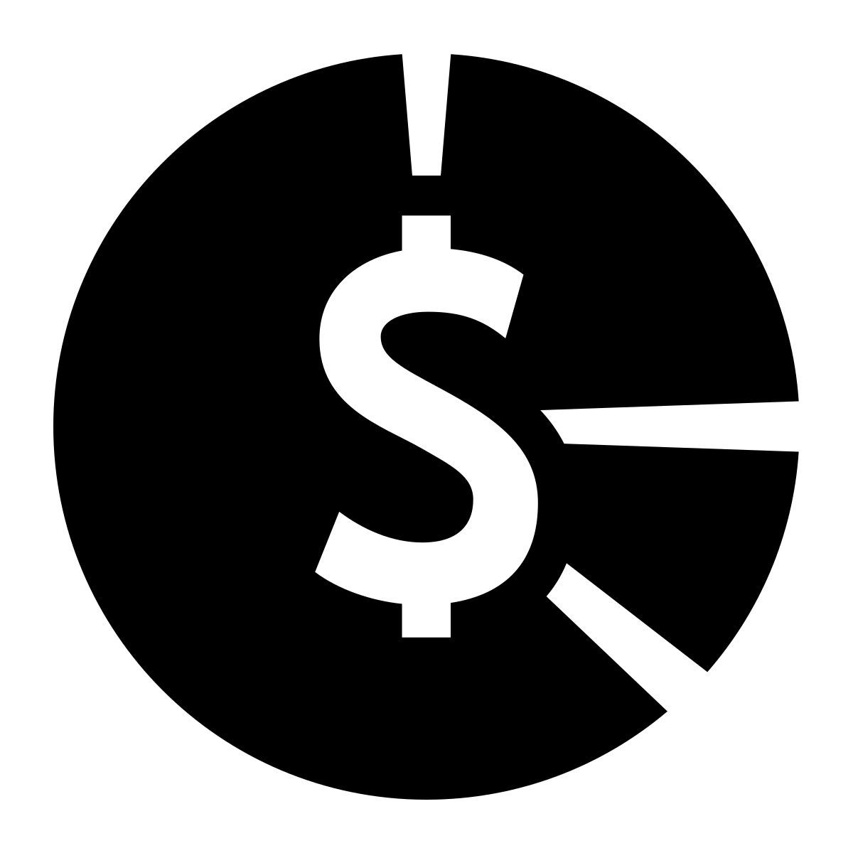 glyph neue style contabilidad de fondos icon