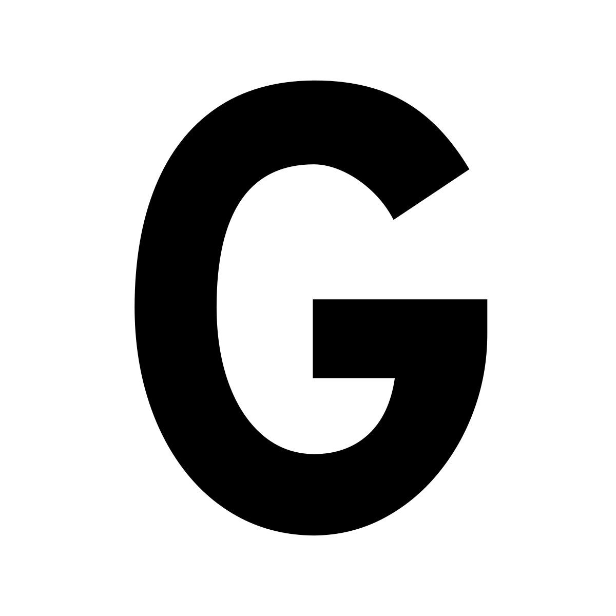 glyph neue style g icon