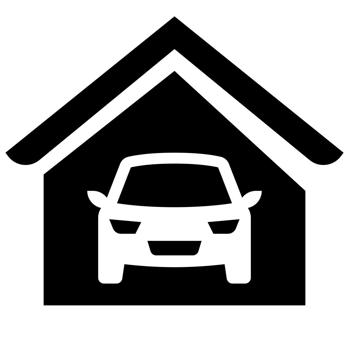 glyph neue style garaje icon