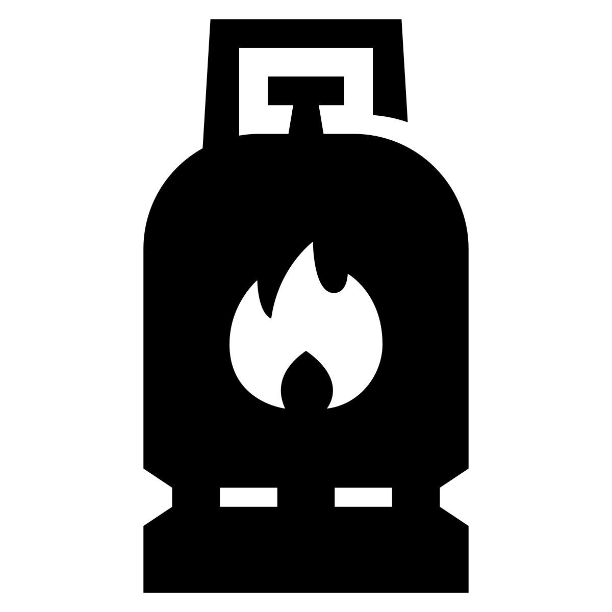 glyph neue style gas bottle icon