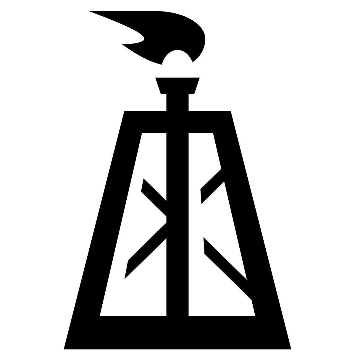glyph neue style gas rig icon