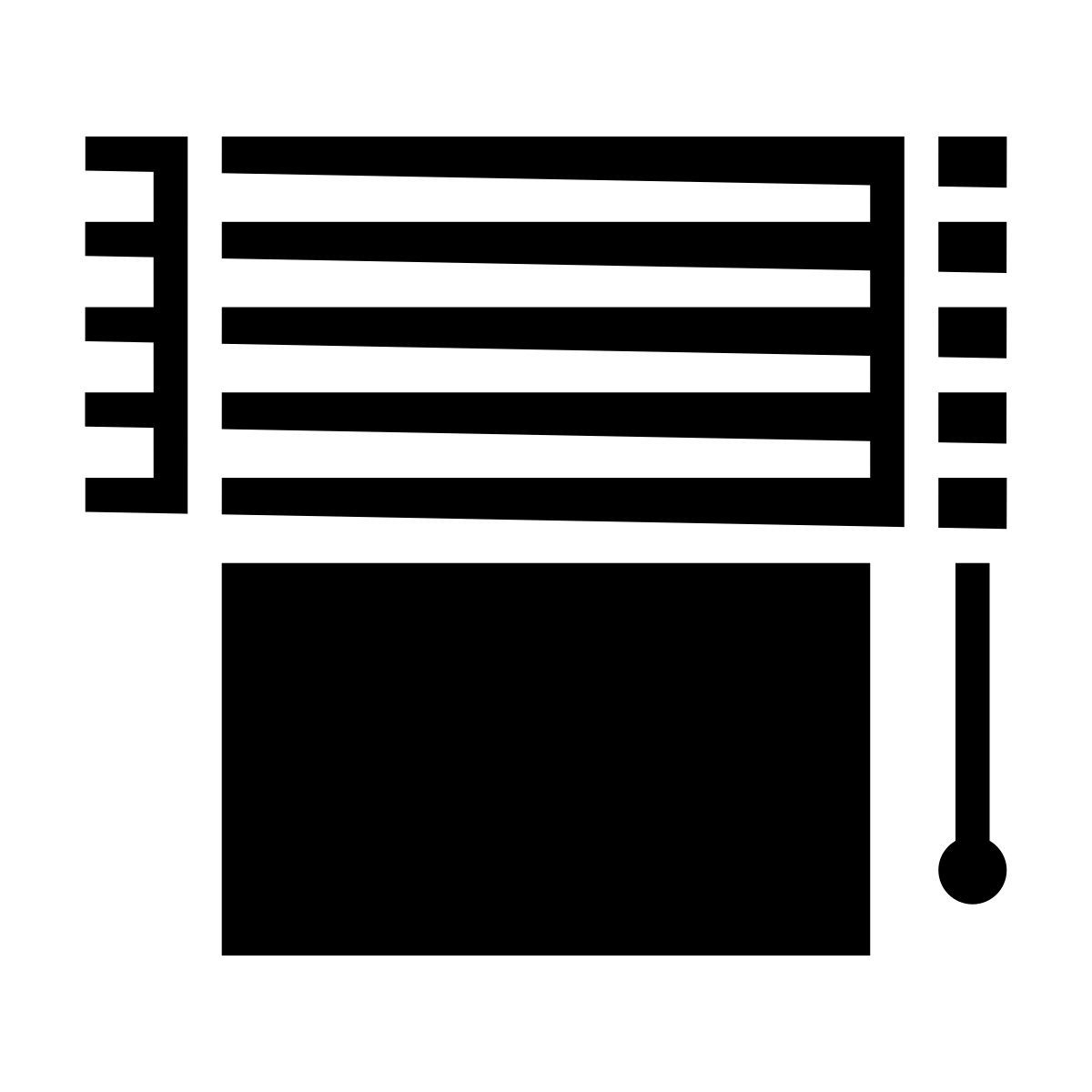 glyph neue style jalousie icon