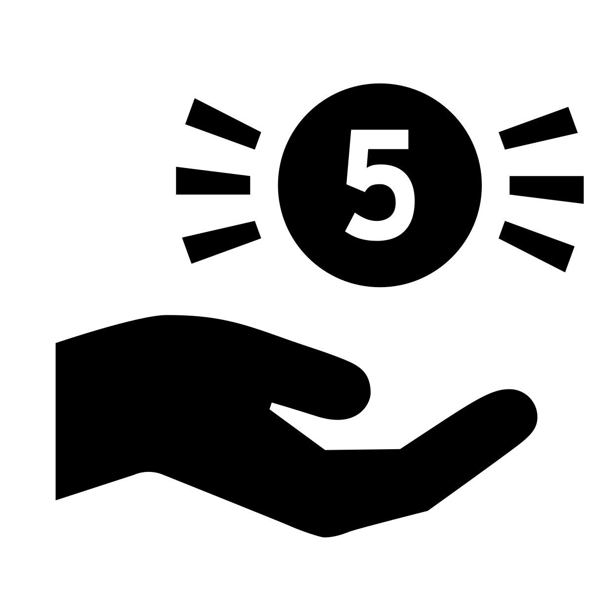 glyph neue style einnahmen icon
