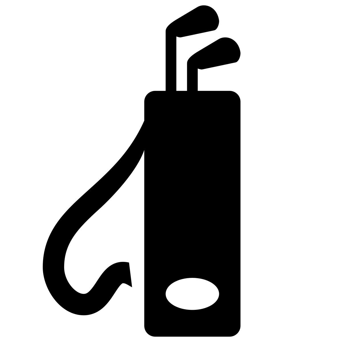 glyph neue style сумка для гольфа icon