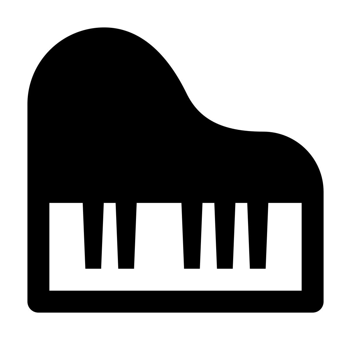 glyph neue style piano de cola icon