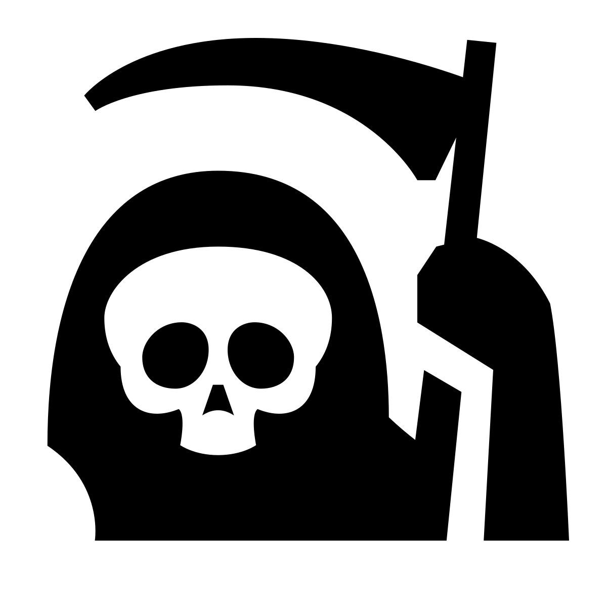 glyph neue style grim reaper icon