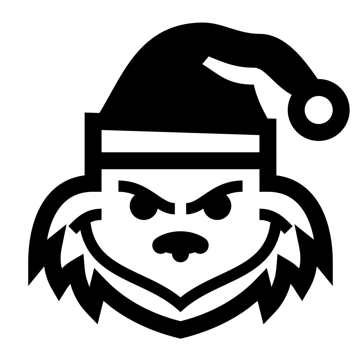 glyph neue style grinch icon