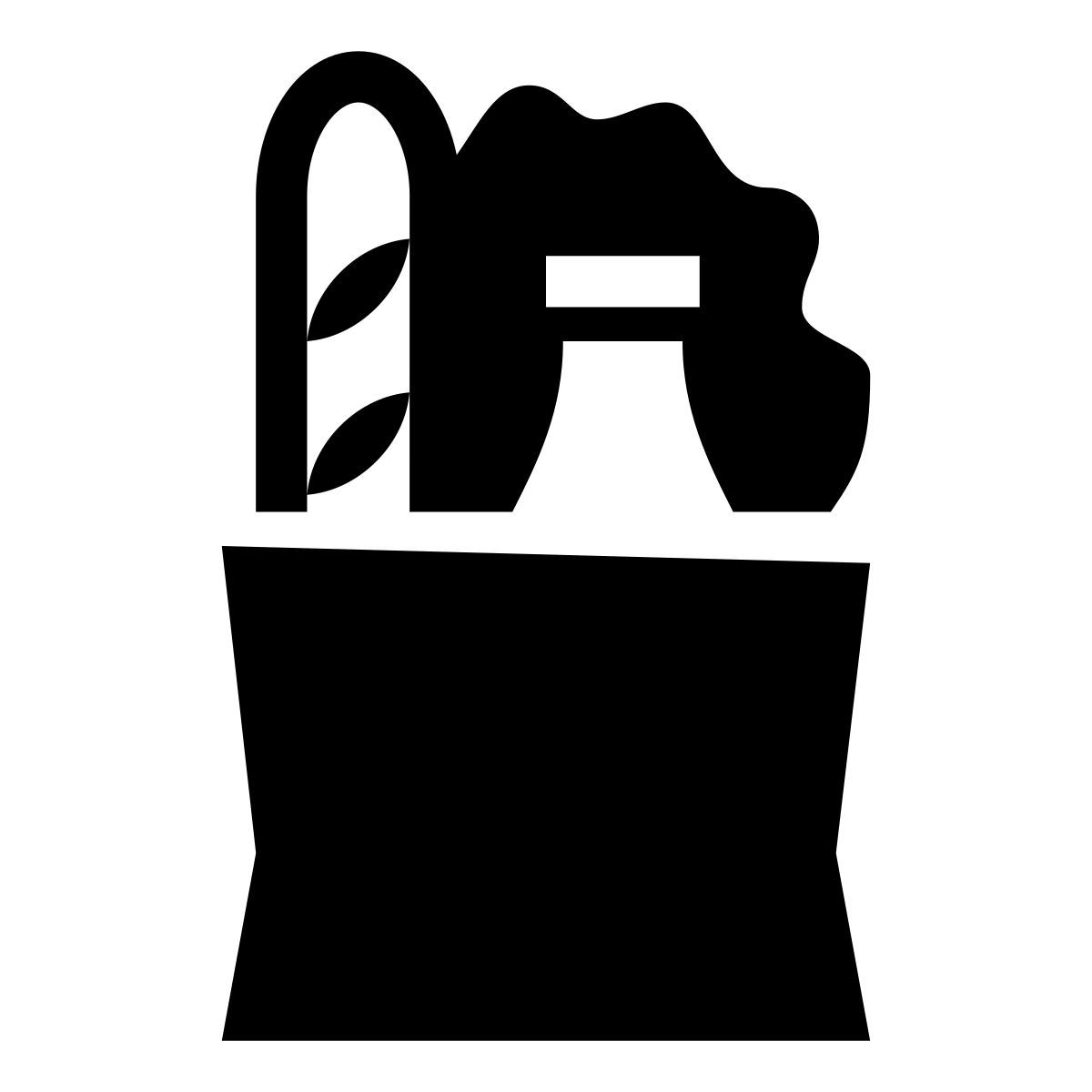 glyph neue style sac de courses icon